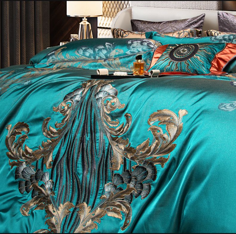 High-end Luxury Sateen Jacquard Embroidery Duvet Cover | Sanssouci Palace