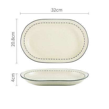 Comic Style Handcrafted Ceramic Dinnerware Set | Unique 2D Aesthetic. 4 Colors Available