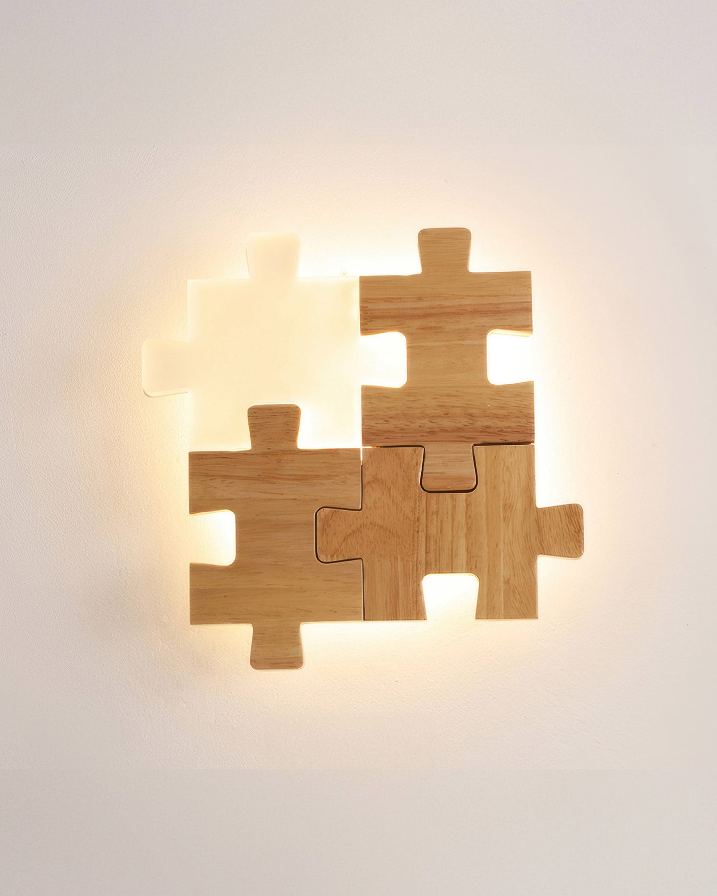 Wood Puzzles Wall Sconces For Bedroom