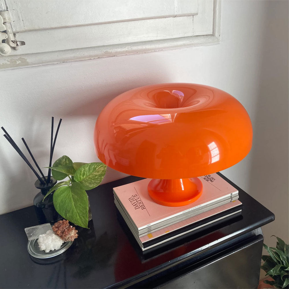 Cool Retro Orange Mushroom Lamp