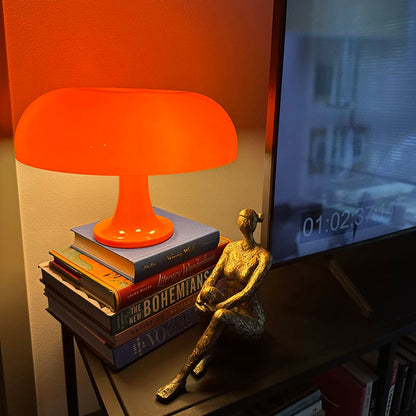 Cool Retro Orange Mushroom Lamp