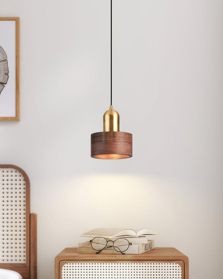 Cylinder Pendant Light Kitchen Island Detail