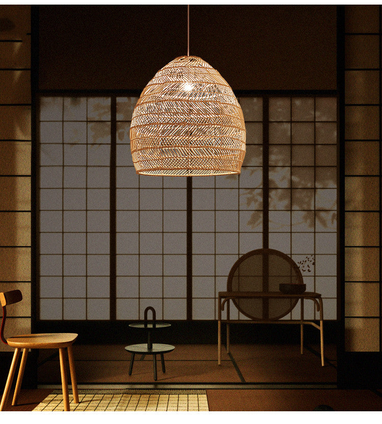 Natural Bamboo Pendant Light