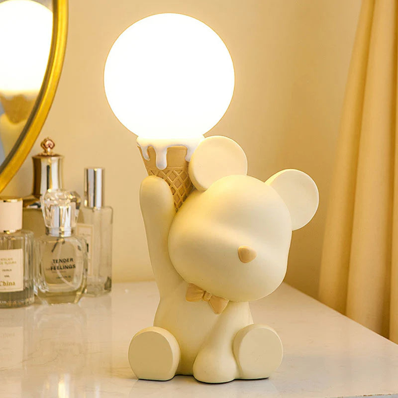 Ice Cream Bear Night Light Decor