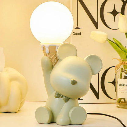 Ice Cream Bear Night Light Decor