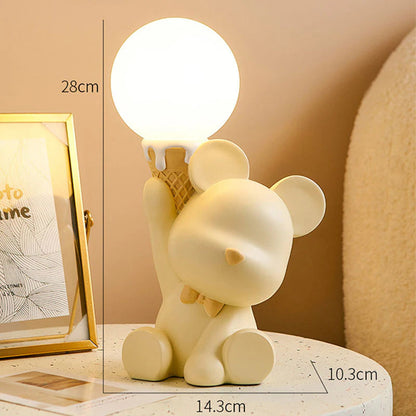 Ice Cream Bear Night Light Decor