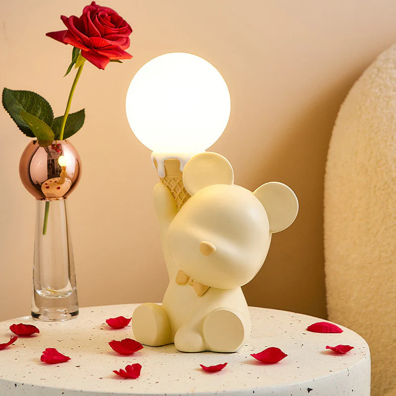 Ice Cream Bear Night Light Decor