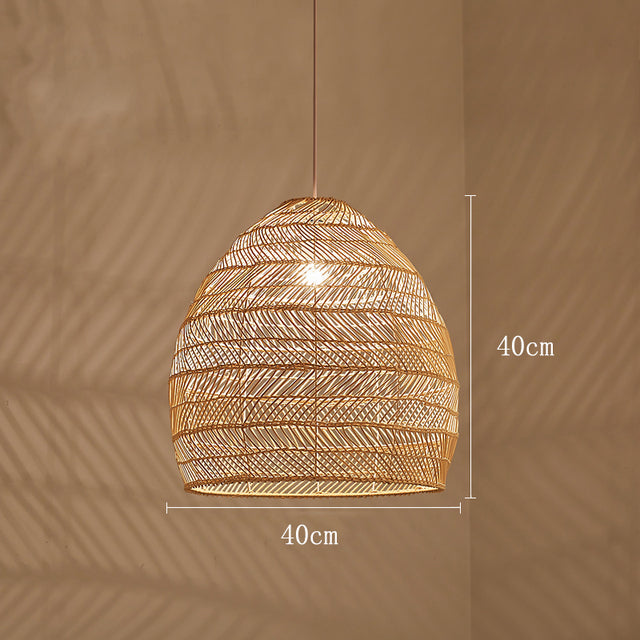 Natural Bamboo Pendant Light