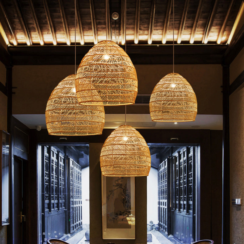 Natural Bamboo Pendant Light