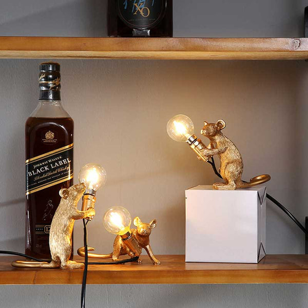 Mouse Shape Resin Table Lamp