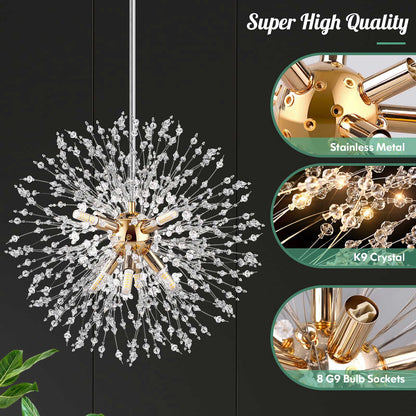 Dandelion Nordic Crystal Chandelier Lighting