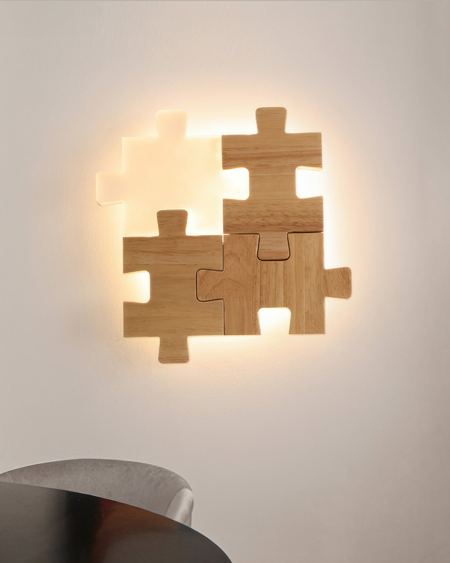 Wood Puzzles Wall Sconces For Bedroom