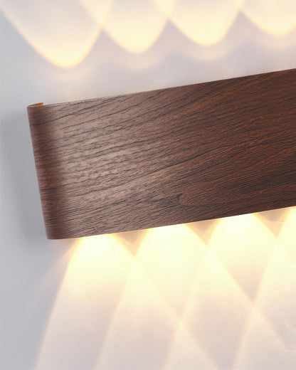 Woodgrain Sconce Outdoor Wall Light