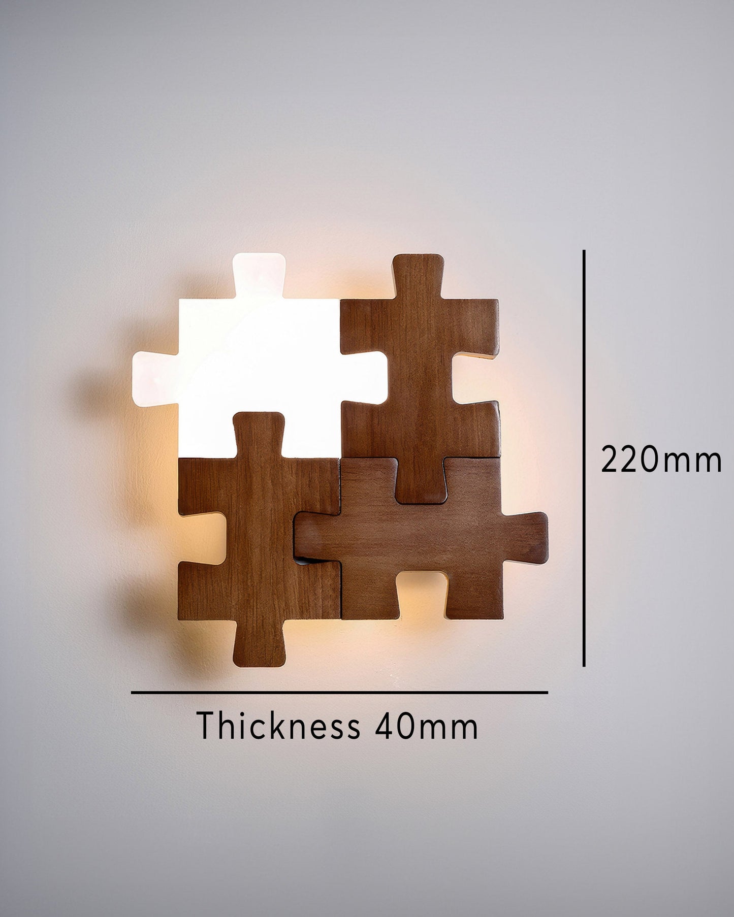 Wood Puzzles Wall Sconces For Bedroom