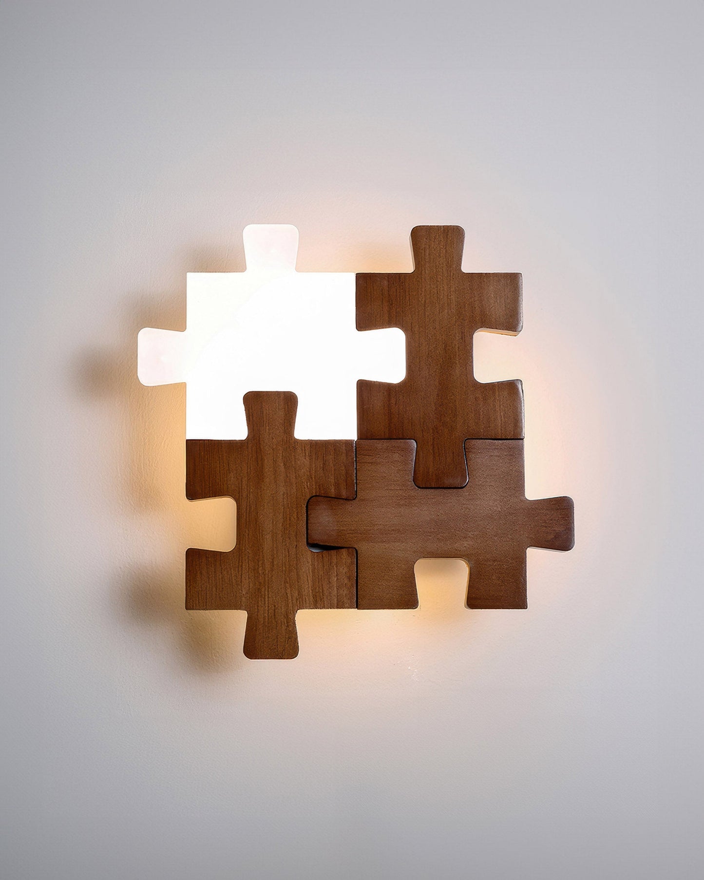 Wood Puzzles Wall Sconces For Bedroom