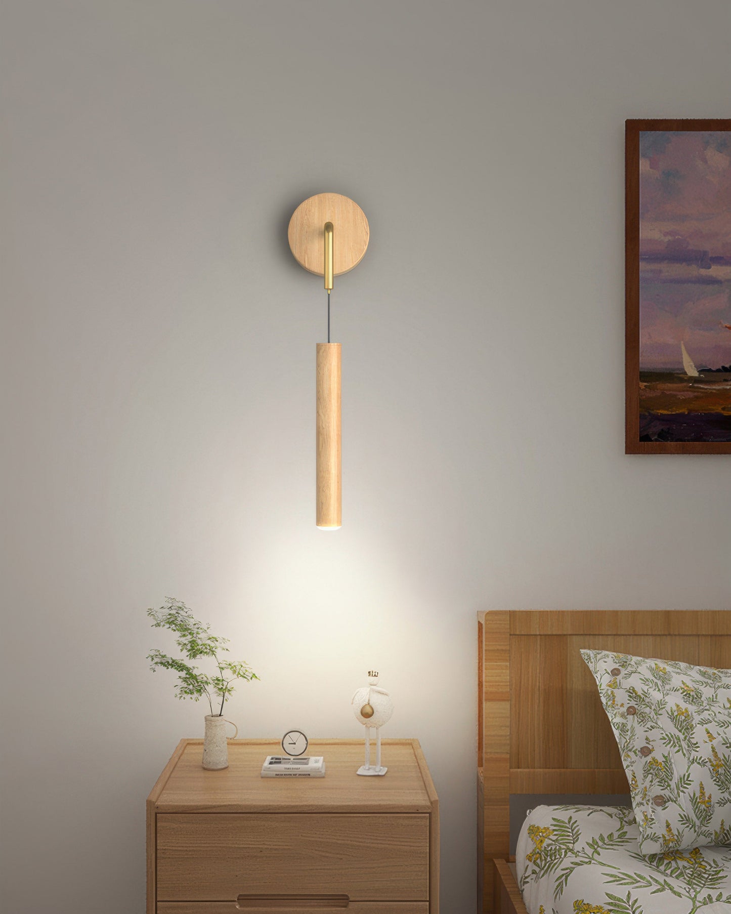 Cylinder Bedroom Wall Sconce Lighting