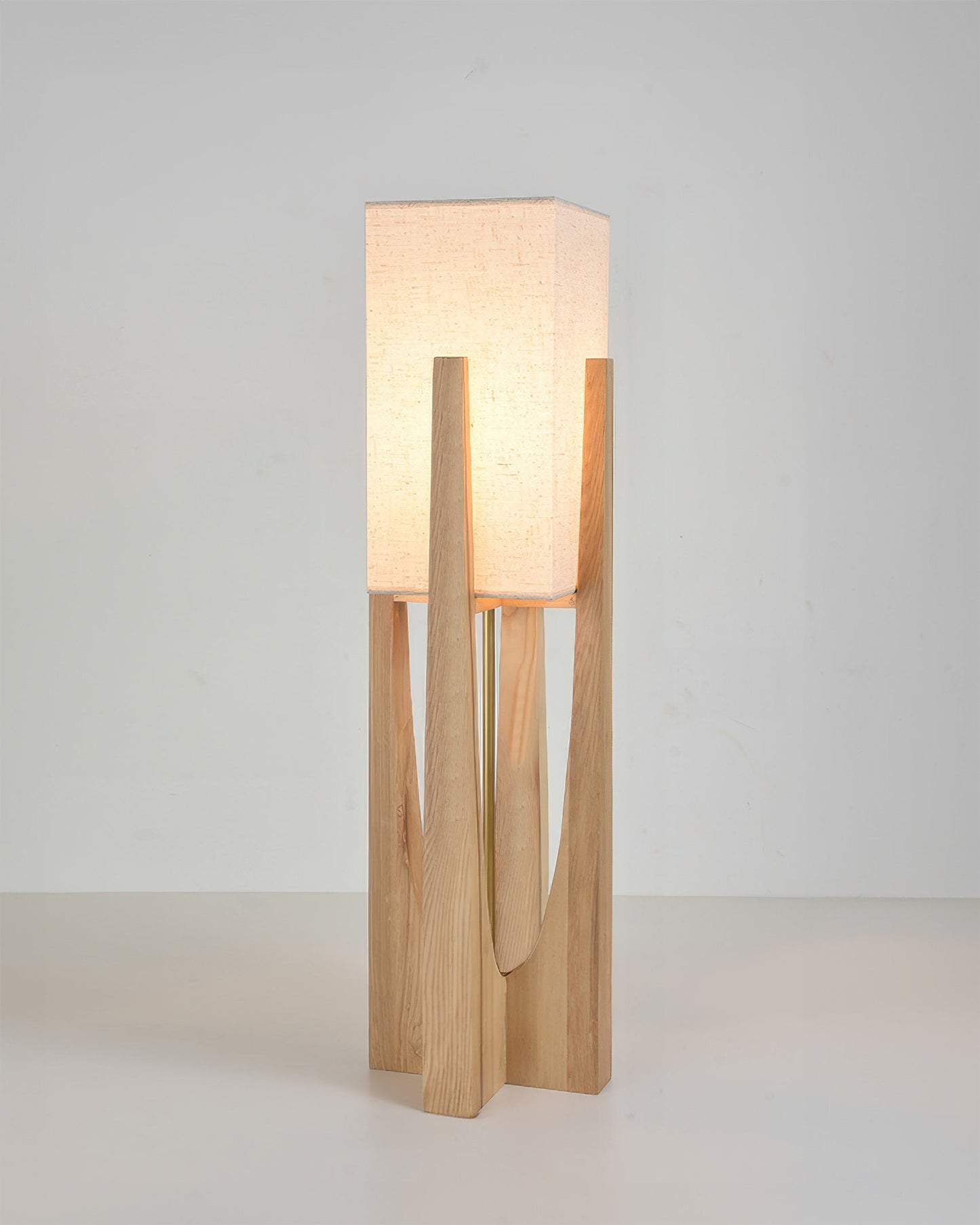 Japanese Style Walnut Floor Lamp Simple Solid Wood Lamp