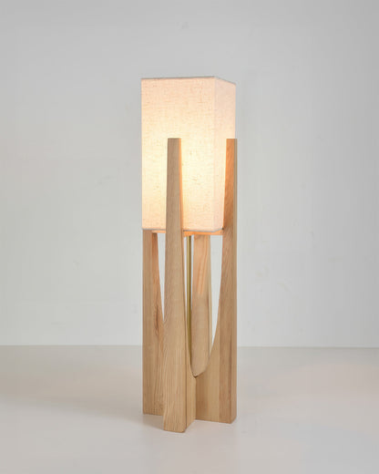 Japanese Style Walnut Floor Lamp Simple Solid Wood Lamp