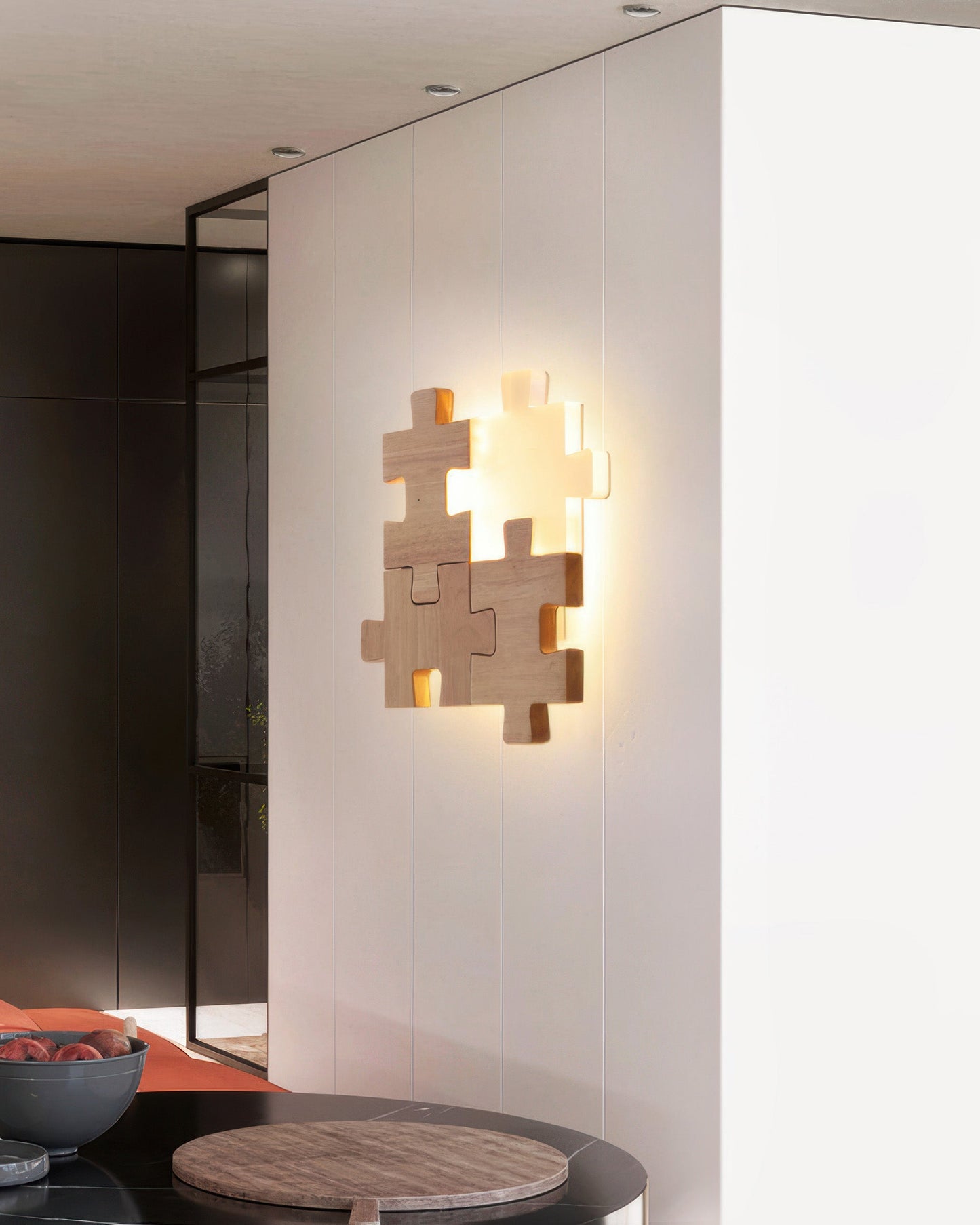 Wood Puzzles Wall Sconces For Bedroom