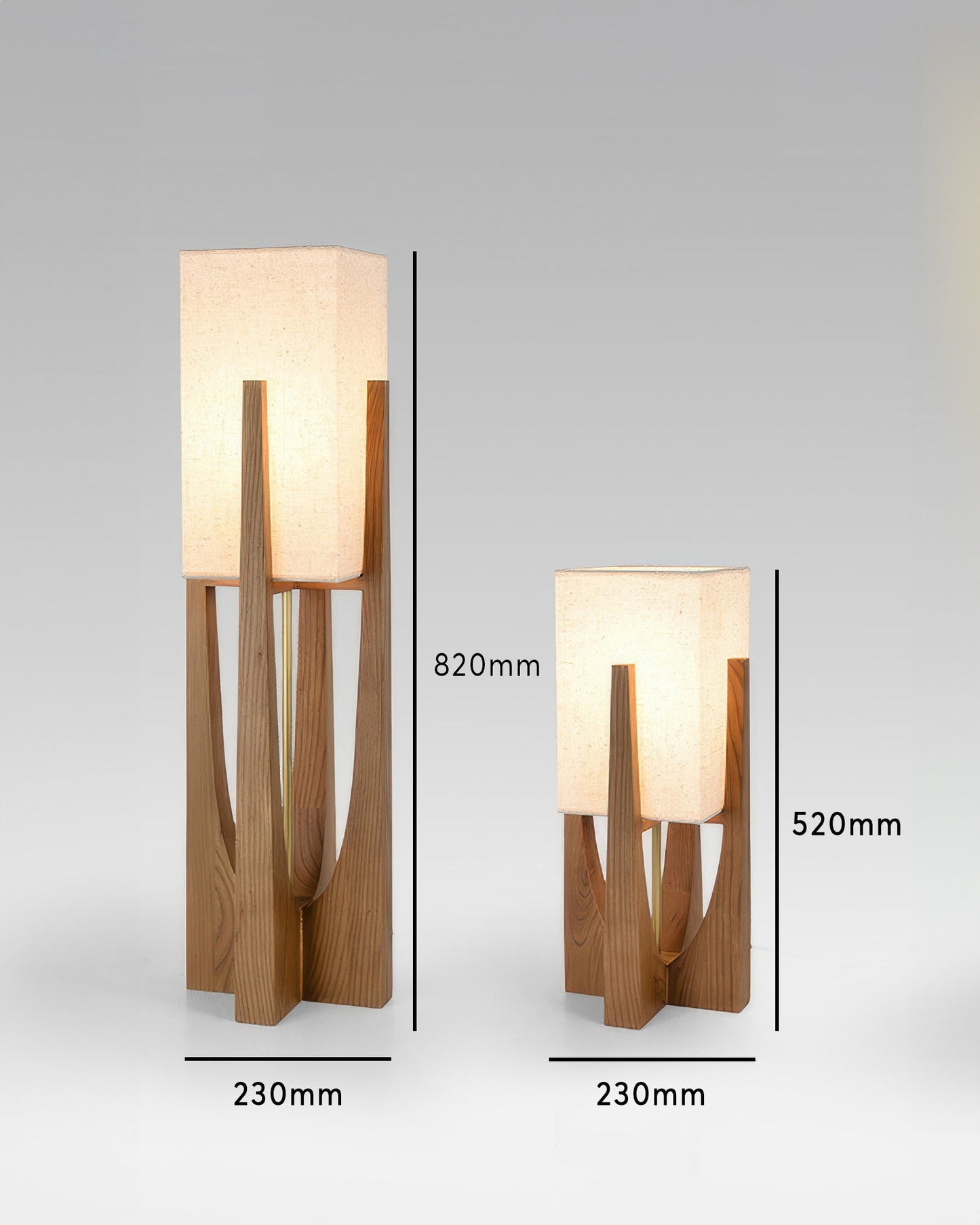 Japanese Style Walnut Floor Lamp Simple Solid Wood Lamp