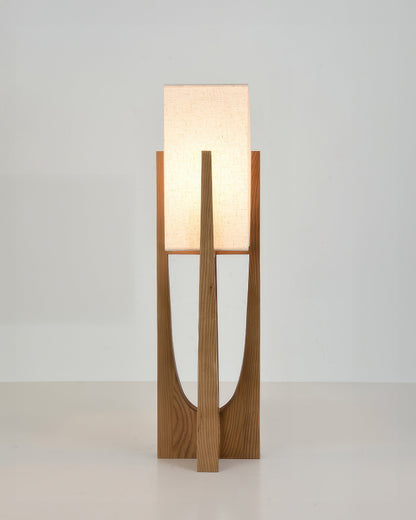 Japanese Style Walnut Floor Lamp Simple Solid Wood Lamp