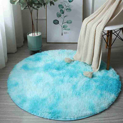 Ultra Soft Fluffy Round Rainbow Rugs