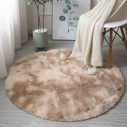 Ultra Soft Fluffy Round Rainbow Rugs