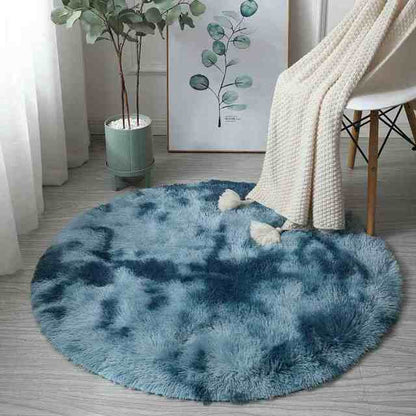 Ultra Soft Fluffy Round Rainbow Rugs