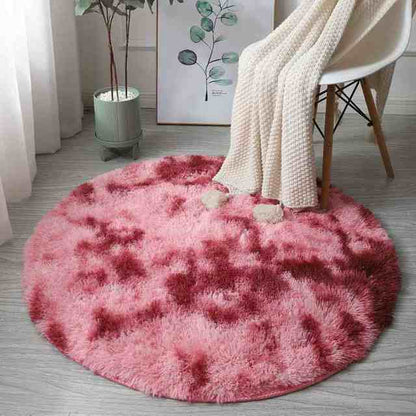 Ultra Soft Fluffy Round Rainbow Rugs