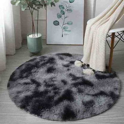 Ultra Soft Fluffy Round Rainbow Rugs