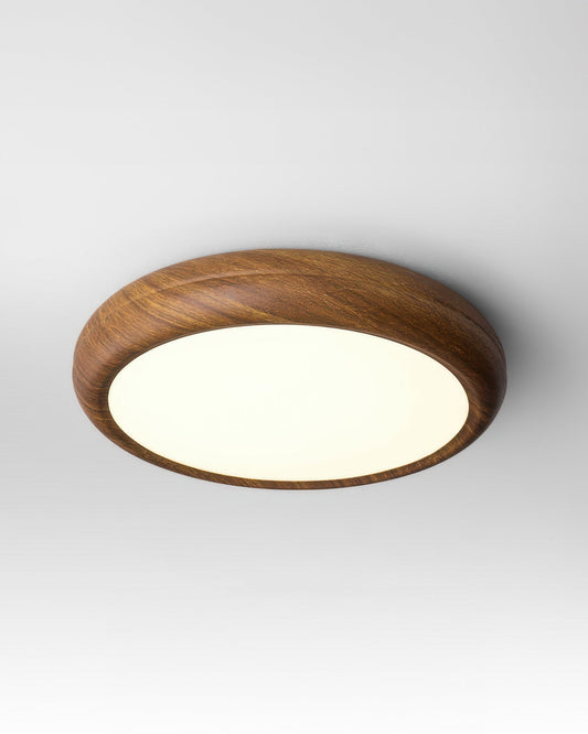 Walnut Color Modern Bedroom Ceiling Lamp