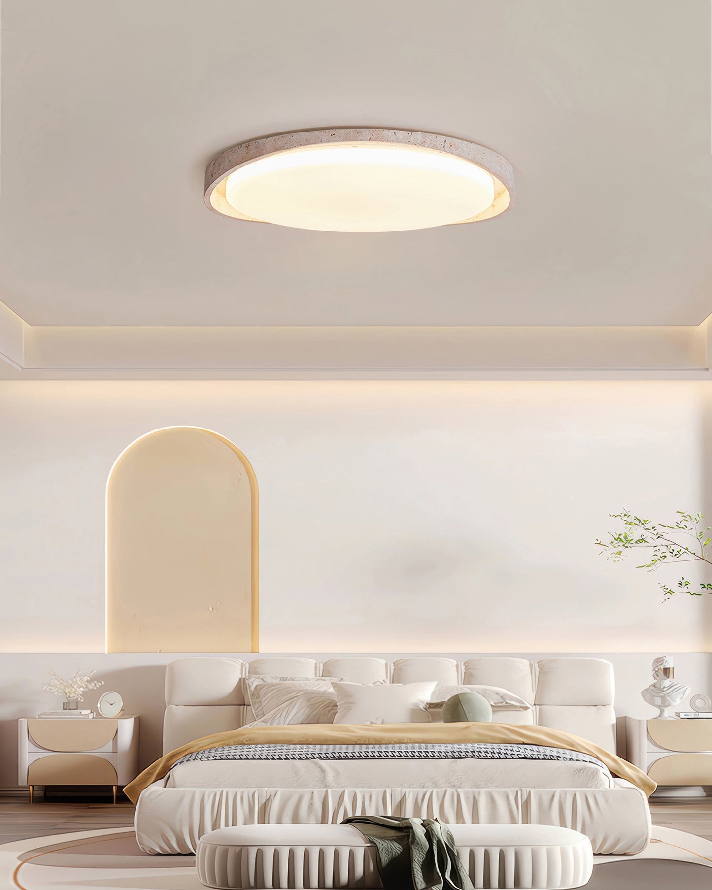 Elegance Cream Style Bedroom Ceiling Lamp