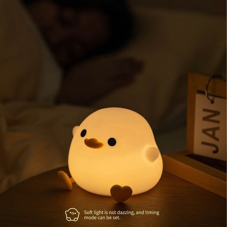 DoDo Duck Tap-on Night Light | Soft Silicone. USB Charging | Perfect Gift Ideas