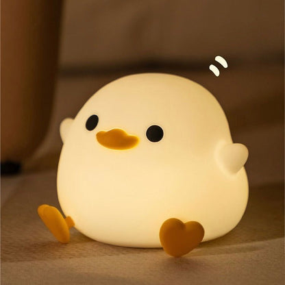 DoDo Duck Tap-on Night Light | Soft Silicone. USB Charging | Perfect Gift Ideas