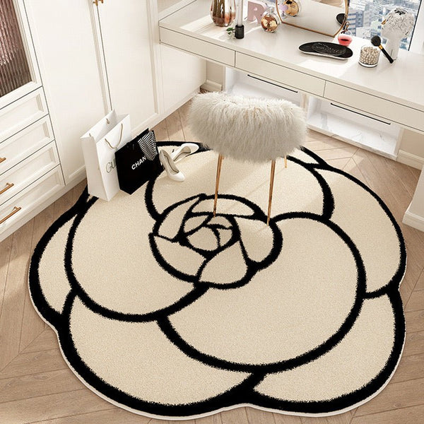 Elegant Camellia Plush Bedside Rug - Available in Two Size