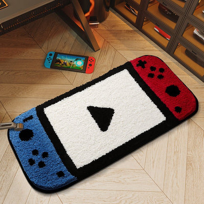 Funny Switch Shape Plush Bathroom Rug Size 40x80cm | Super Absorbent