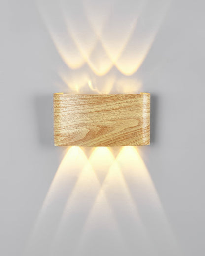 Woodgrain Sconce Outdoor Wall Light