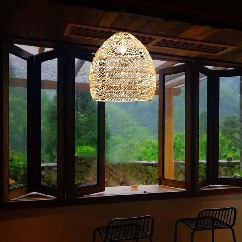 Natural Bamboo Pendant Light