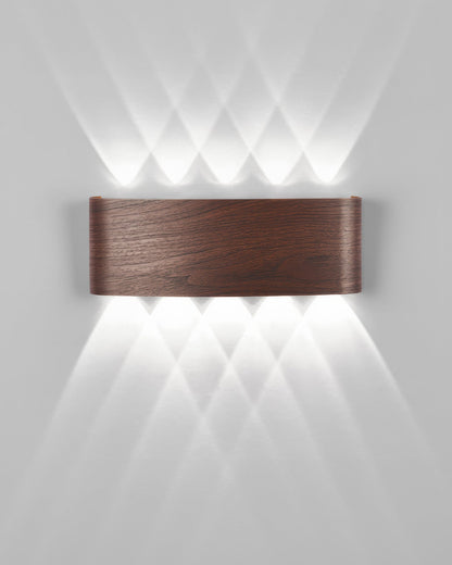 Woodgrain Sconce Outdoor Wall Light