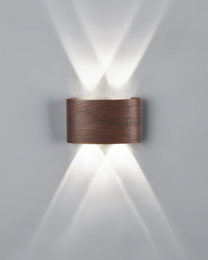 Woodgrain Sconce Outdoor Wall Light