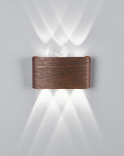 Woodgrain Sconce Outdoor Wall Light