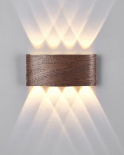 Woodgrain Sconce Outdoor Wall Light